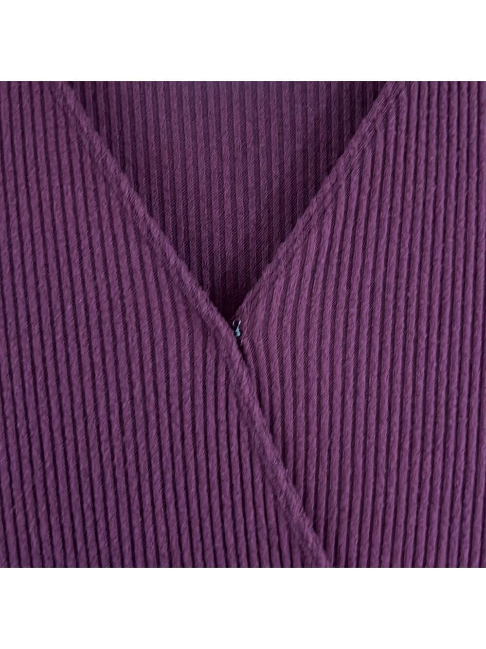 Hollister Cranberry Red Ribbed Long Sleeve Dress - Picture 3 of 4